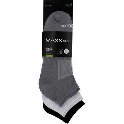 Шкарпетки MaxxPro 16634 3 пари чорно-сіро-білий р.38-42