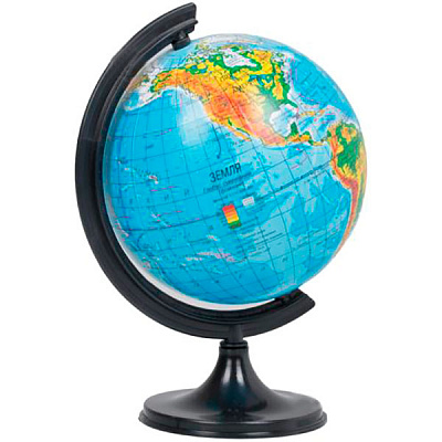 Глобус физический 110 мм Тетрада