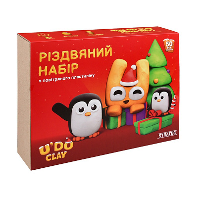 Набор для творчества Strateg U'DO Clay Рождественский 31042