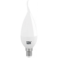 Лампа светодиодная IEK ECO 5 Вт CA35 матовая E14 220 В 3000 К 