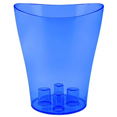 Кашпо пластикове Алеана Ніка PS круглий 2л синій (114051)