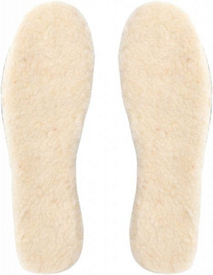 Устілки для взуття хутряні з фольгою Роллі 44-45 бежевий