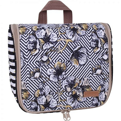 Сумка-органайзер Bagland Цветы 4,5 л белый с черным суб.857 (721664) 