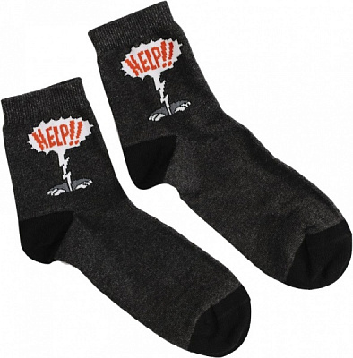 Носки унисекс Легка хода 4 сезона р. 18–20 темно-серый 