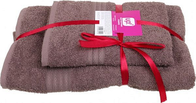 Набор полотенец махровых темно-розовый UP! (Underprice) 