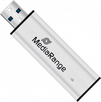Флеш-память USB MediaRange 128 ГБ USB 3.0 black/silver (MR918)