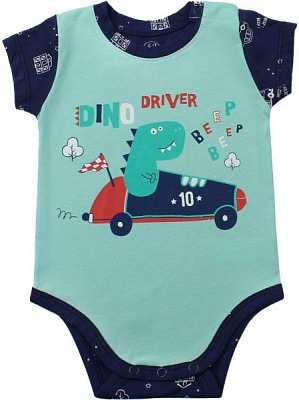 Комбинезон детский для мальчика Фламинго для мальчика р.74 ментоловый 478-417 