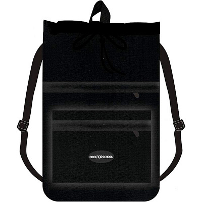 Сумка для обуви с системой антивор, двумя молниями и расширением 47х35 см черная CF85768-02 Cool For School