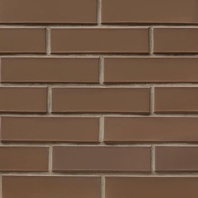 Кирпич клинкерный облицовочный СБК брусок коричневый кофе