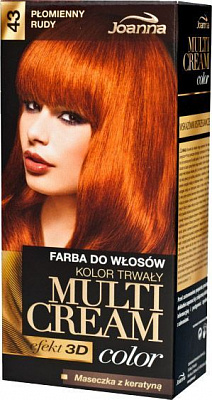 Краска Joanna Multi Cream Color №43 пламенно-рыжий 100 мл