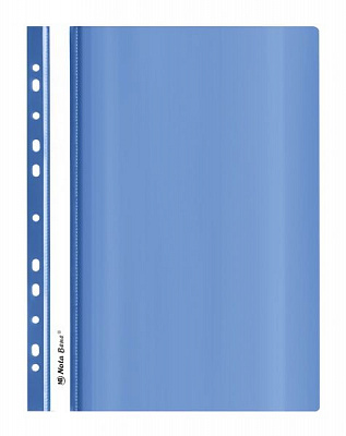 Скоросшиватель А4 с прозрачным верхом синяя Nota Bene