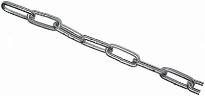 Цепь длиннозвеньевая 5 мм 1 м оцинкованная