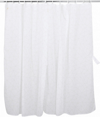 Тюль кухонная Amelie 2 шт. с прихватами белый 140х160 см La Nuit