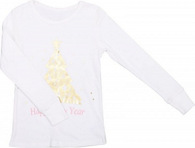 Піжама для дівчаток Фламінго р.128 молочний/рожевий 30-1006