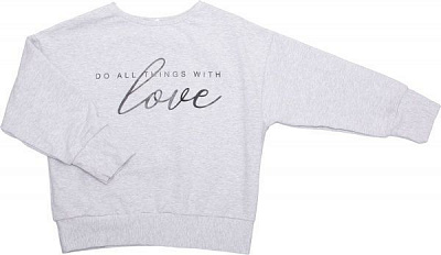 Джемпер детский Luna Kids р.128 серый меланж 103549 