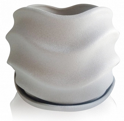 Горшок для цветов Eterna 201-16 темно-серый матовый 19x19x16 см фигурный 2,5 л темно-серый матовый 