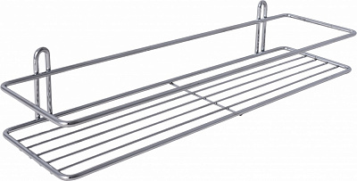 Полиця для ванної VOLVER прямокутна 1-ярусна хром 41301