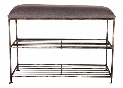 Підставка для взуття на 2 полиці Софія 300x300x480 мм чорний