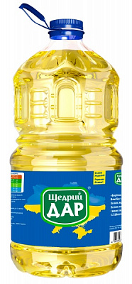 Масло подсолнечное Щедрий Дар рафинированное 5 л 