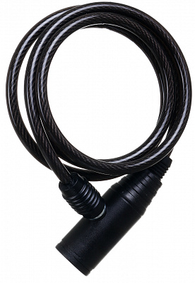 Замок велосипедний Aspini SCL-01K-BLK р.6x1000 мм чорний
