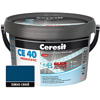 Фуга Ceresit СЕ 40 Aquastatic № 88 2 кг темно-синий 