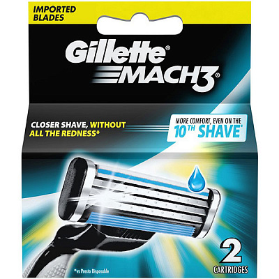 Сменный картридж Gillette Mach 3 2 шт.