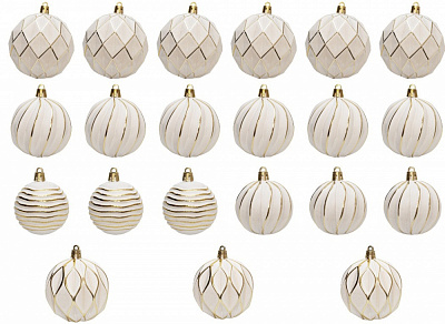 Набір ялинкових куль 892609 21 шт./уп.