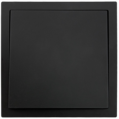 Механизм выключателя одноклавишный HausMark Juna без подсветки черный