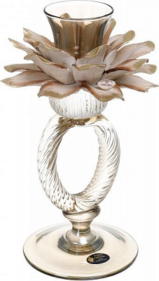 Свічник Pigna Fume 19х19х25 CD2270/FM White cristal