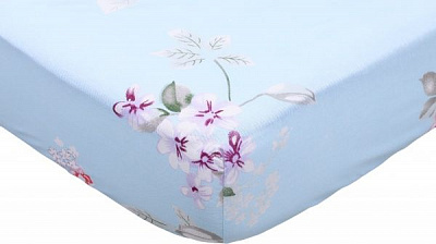 Простынь на резинке бязь 180x200 см в ассортименте Home Line 