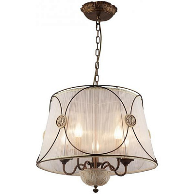 Люстра Altalusse INL-6128P-05 матовая черная бронза