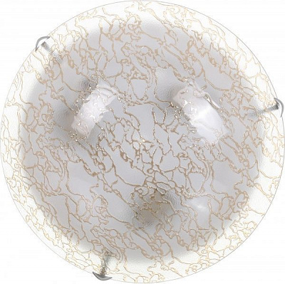 Светильник настенно-потолочный УТ Сяйво НПБ Мармур 3x60 Вт E27 золотой 4001 