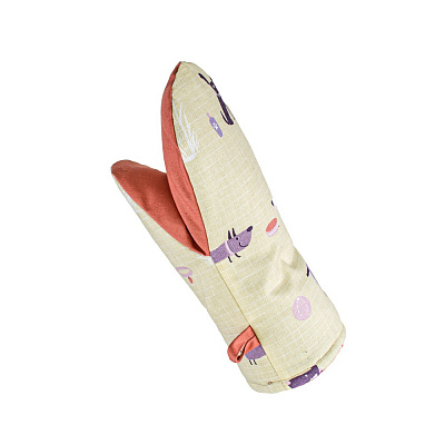 Прихватка-рукавиця Песики 16x28 см кремовий із малюнком Homeline