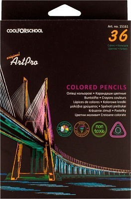 Олівці кольорові Art Pro CF15161 36 шт. Cool For School