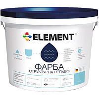 Фарба структурна акрилова Element Рельєф мат білий 15кг 