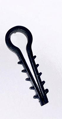 Дюбель-елка круглый UP! (Underprice) зажим D 14 мм 100 шт. черный