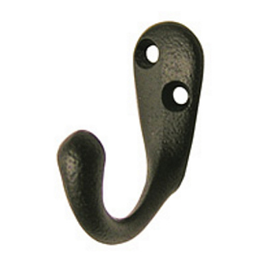 Крючок мебельный  Larvij LK0101BL черный