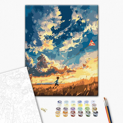 Картина за номерами Захоплені вітром 40х50 см Brushme