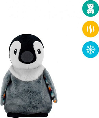 Теплая игрушка Zazu Пингвин Пип с ароматом лаванды 24 см
