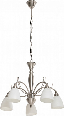 Люстра підвісна Globo BRACARA 5xE14 матовий нікель 60202-5