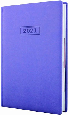 Дневник датированный 2021 Vivella А5 сиреневый Optima O25230-12 