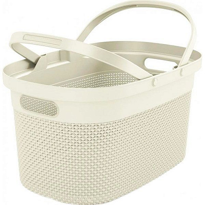 Кошик KIS 247847 Filo з ручками кремовий 240x300x460 мм