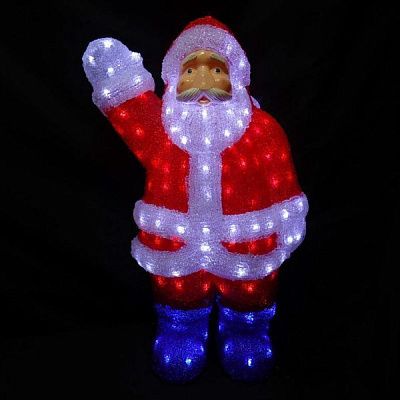 Декоративна фігура світлодіодна (LED) Дід Мороз 200 ламп 60 см