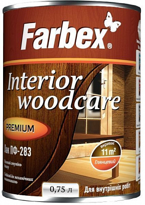 Лак алкідний ПФ-283 Farbex глянець 0.75 л безбарвний