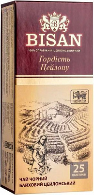 Чай черный BISAN Гордость Цейлона 4791007012689 25 шт. 1,5 г 