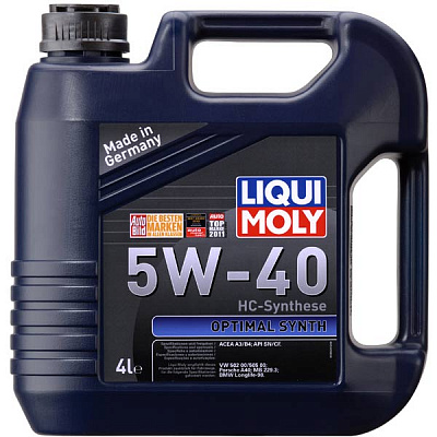 Моторне мастило Liqui Moly Optimal Synth 5W-40 4 л (3926)
