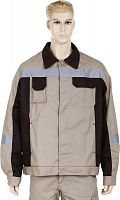 Куртка рабочая Торнадо Дакар (3-4) р. 60-62 бежевый с коричневым