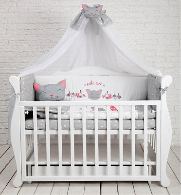 Комплект постельного белья ДС Україна Cute Cat БК-024 серый 