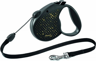 Поводок-рулетка FLEХI Standard S черный 5-12 м