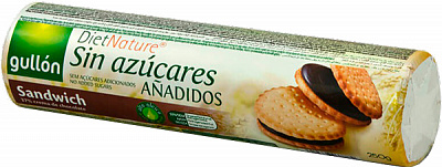 Печиво Gullon Diet Nature сендвіч з шоколадною начинкою 8410376037784 250 г